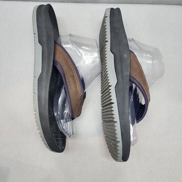 Dr Scholl's Slip on Thong Men's Reflect Brown Flip Flop Shoes Size 12 M - Picture 3 of 8